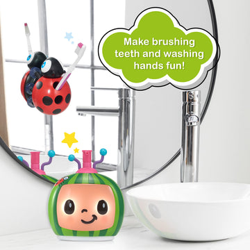 WOW! STUFF CoComelon Toys Musical Buddies | Singing Soap Dispenser and Singing Toothbrush Holder | Pre- School Learning Toy with