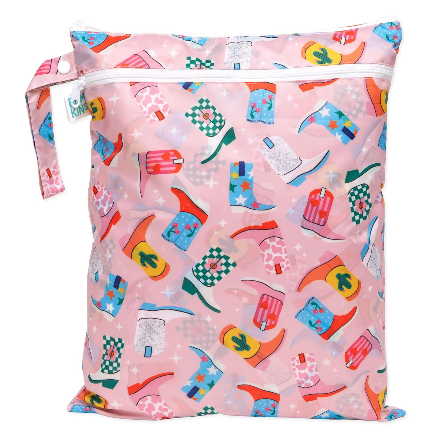 Bumkins Waterproof Wet Dry Bag for Baby, Travel, Swim Suit, Cloth Diapers, Pump Parts, Pool, Gym Clothes, Toiletry, Hook to Stro