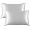 Flxxie 2 Pack Satin Toddler Pillowcases For Skin And Hair, 14X20 Inches, Silky Soft Envelope Closure Kids Travel Pillow Cases Co