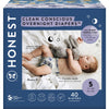 The Honest Company Clean Conscious Overnight Diapers | Plant-Based, Sustainable | Cozy Cloud + Star Signs | Club Box, Size 5 (27