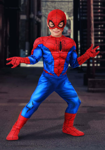 Marvel Spider-Man Toddler Costume - Officially Licensed Superhero Suit For Kids 4T Blue,Red
