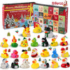 24 Pcs Christmas Rubber Ducks, 2 Inch Christmas Rubber Duckies Bath Toys for Advent Calendar Ducks Ducking Party Favors Gifts Ch