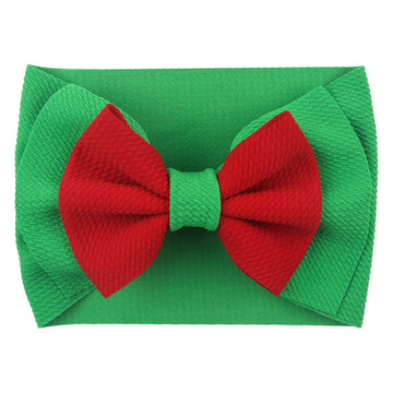 Lddcx Bows For Baby Girls Headband, Newborn Bows Headbands Baby Hair Bows Hairbands Hair Accessories.(Fd104) (Green Red Navy Blu