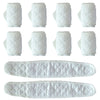 Topwon 10 Pcs Baby Belly Band Newborn Belly Binder Infant Umbilical Cord Band Belly Button Warp Registry Must Haves Gift Cotton