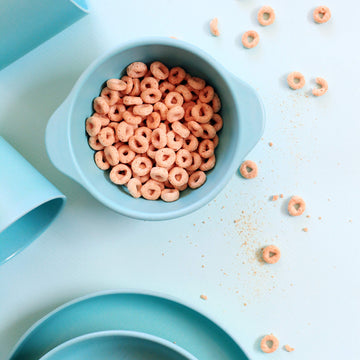 Goobie Baby Bamboo 6 Piece Childrens Dinnerware Set, Non Toxic & Eco Friendly Kids Mealtime Set For Healthy Infant Feeding, Grea