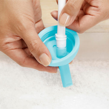 Munchkin Simple Clean Toddler Sippy Cup With Easy Clean Straw, 10 Ounce, 2 Pack, Pink/Blue