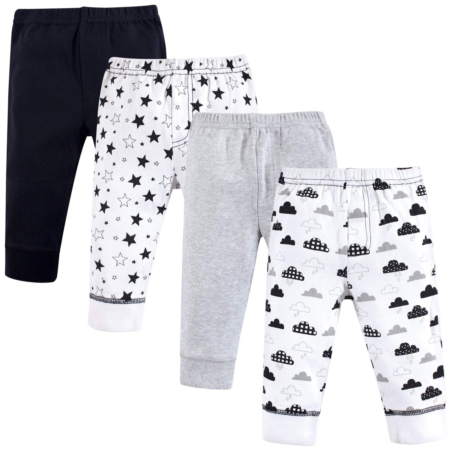Hudson Baby Unisex Baby Cotton Pants And Leggings Moon And Back, 0-3 Months