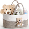 FoldTier Bear Diaper Caddy Organizer Cart Storage for Nursery with Handle, Bear Baby Shower Basket Gift Bath Caddy for Diapers a