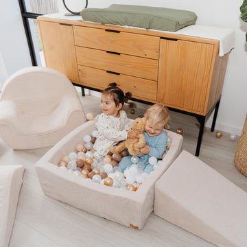 Fun Climbing Toy Set For Toddlers Aged 1-3 - Incl. Crawl Through Tunnel, Large Ball Pit & Climbing Blocks For Unlimited Indoor F