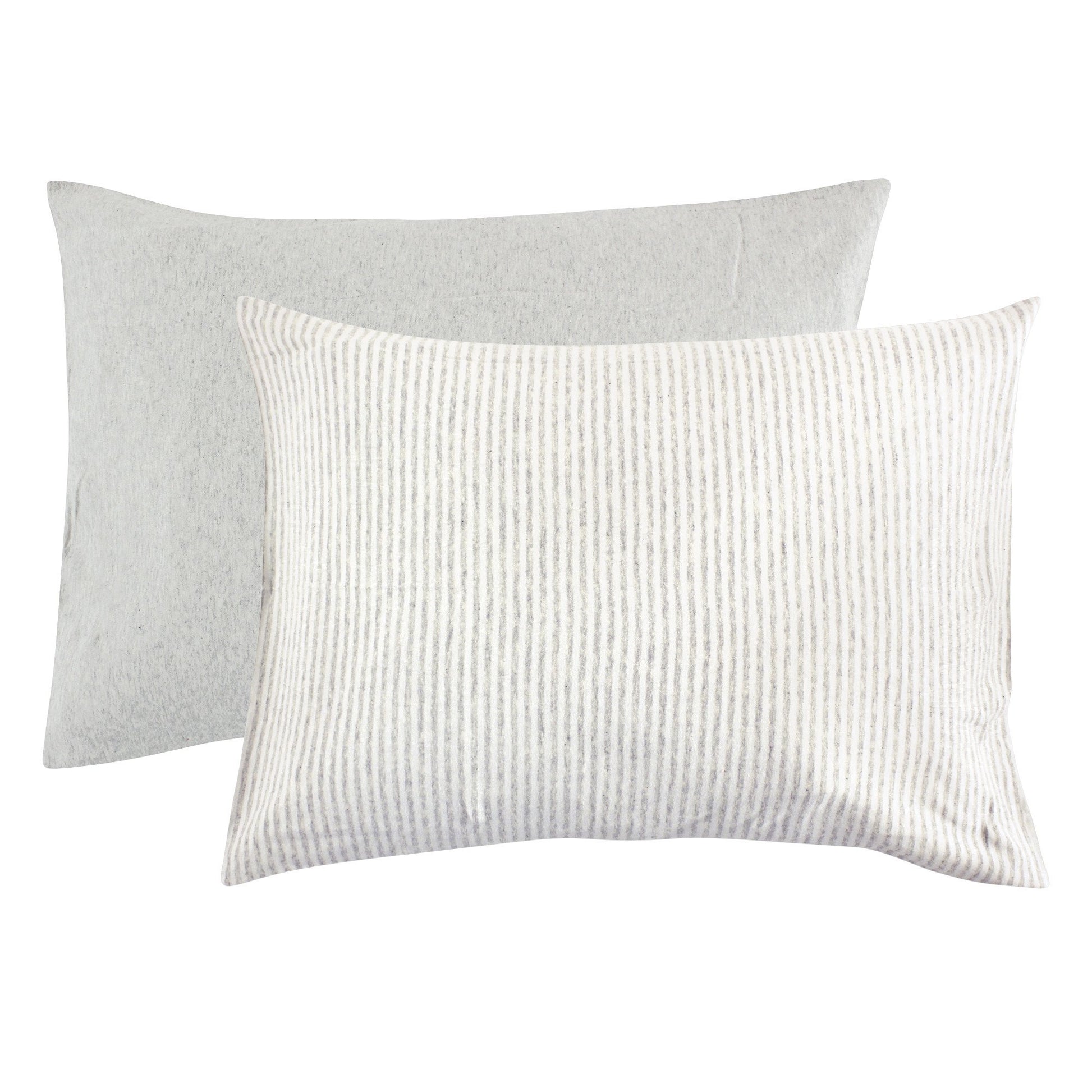 Touched By Nature Unisex Baby And Toddler Organic Cotton Toddler Pillowcase, Heather Gray, One Size