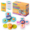 Kayle Spinning Top Sensory Toys For Toddlers - Suction Cup Baby Sensory Toy With Rattle - Bath Time & Playtime Fun -Ocean Animal