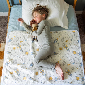 Tuckable Side Bed Wetting Pads Toddlers, Reusable Washable Waterproof Baby Potty Training Mattress Pee Pads Sheet Protector Kids