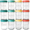 Mason Bottle 8Oz Breast Milk Storage Glass (12-Pack) - Reusable Glass Food Jars With Lids - Airtight, Stackable, Freezable Baby