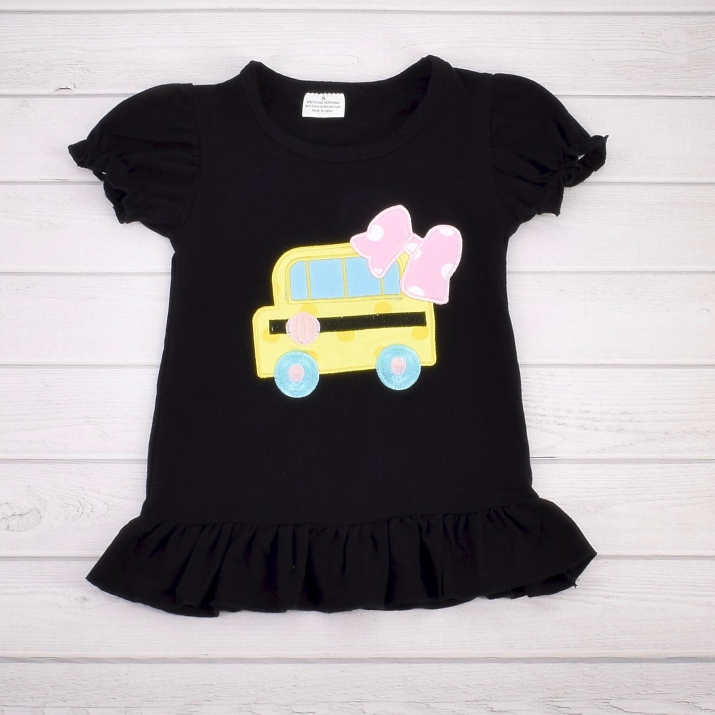 Unique Baby 2 Piece Girls Double Ruffle Leggings And Short Sleeve Shirt Clothes Set Kid And Toddler Girl Back To School Outfit (