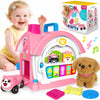 Ellinjan Montessori Toys for 1 2 3 Year Old Girl Gifts, Baby Musical Toys 12 18+ Months, 10 in 1 Bilingual Learning Toy with Sou