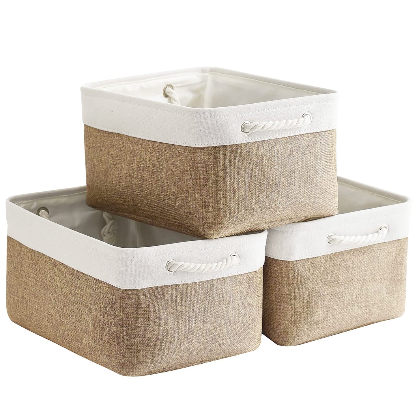 Sacyic Fabric Storage Baskets Rectangular Baskets Baskets For Organizing Fabric Basket For Shelves Decorative Baskets For Toys E