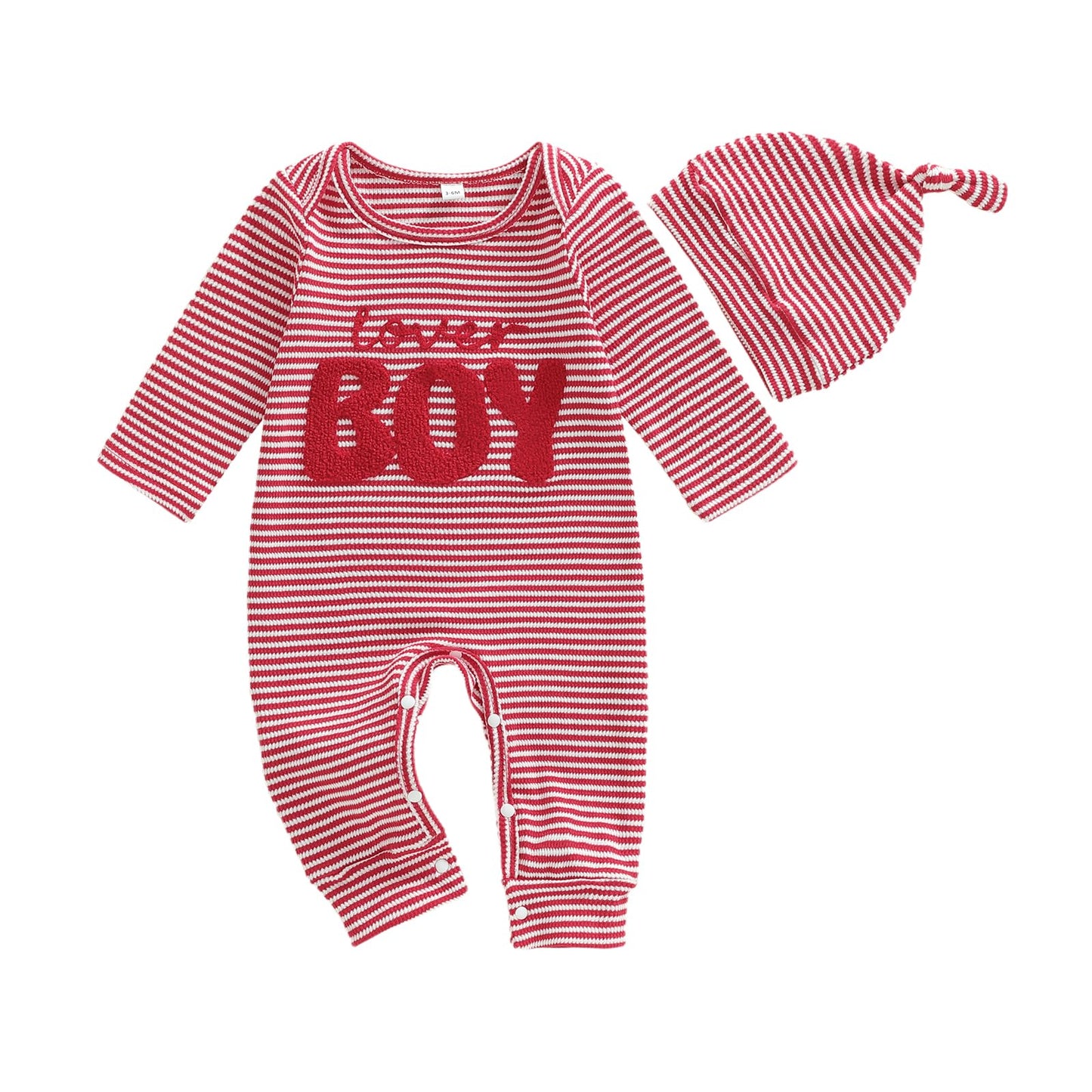 MERSARIPHY Newborn Baby Boy Girl Clothes Hi Im New Here Coming Home From Hospital Outfits Gender Neutral One Piece Romper (Red