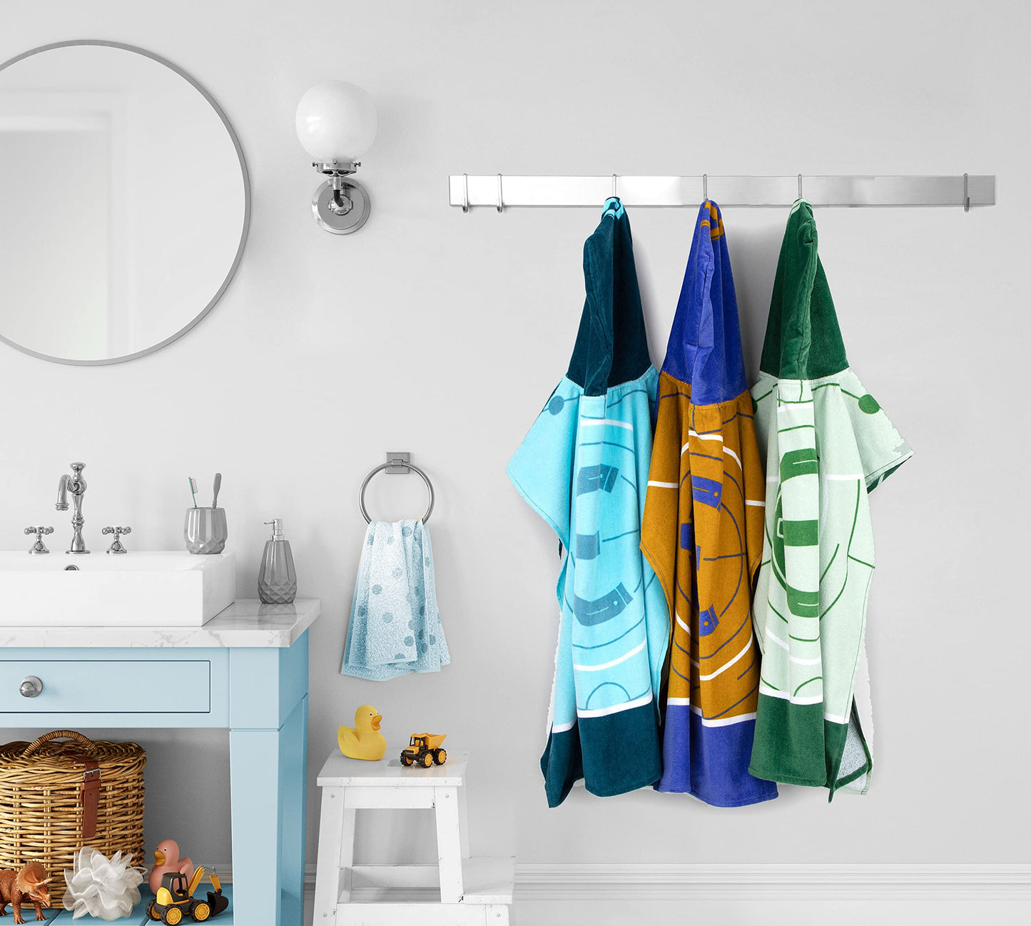Jay Franco Marvel Eternals Ikaris Bath/Pool/Beach Hooded Poncho - Super Soft & Absorbent Cotton Towel, Measures 28 x 28 Inches (