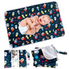 Flockthree Waterproof Baby Changing Pad With Storage Bag (28.7' X 19.7') Washable Wipeable Reusable Leak Proof Diaper Travel M