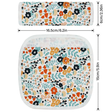 Cuxfls Baby Strap Cover For Children, 2 Pcs Infant Car Seat Belt Cover Pad, Neck Pad Protector For Kids Newborn Toddlers (Pink F