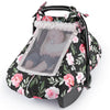 Unicorn Castle Baby Car Seat Cover Infant Car Seat Covers for Babies Breathable Car Seat Canopy Mesh Window Carseat Cover for Fo