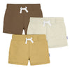 Gerber Baby-Boys Toddler 3 Count (1 Pack) Pull-On Knit Shorts