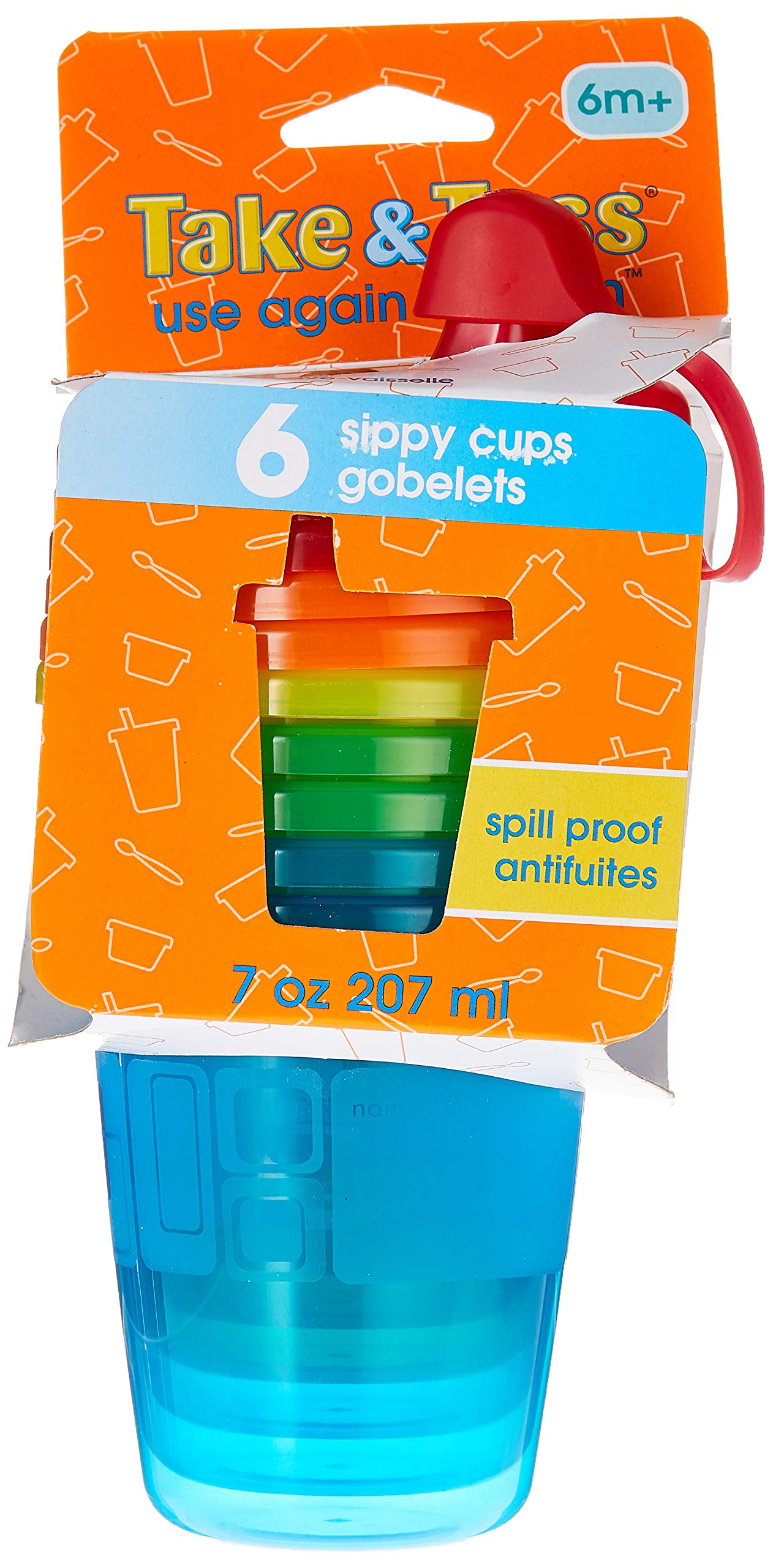 The First Years Take And Toss Spill-Proof Cups, 7 Ounce