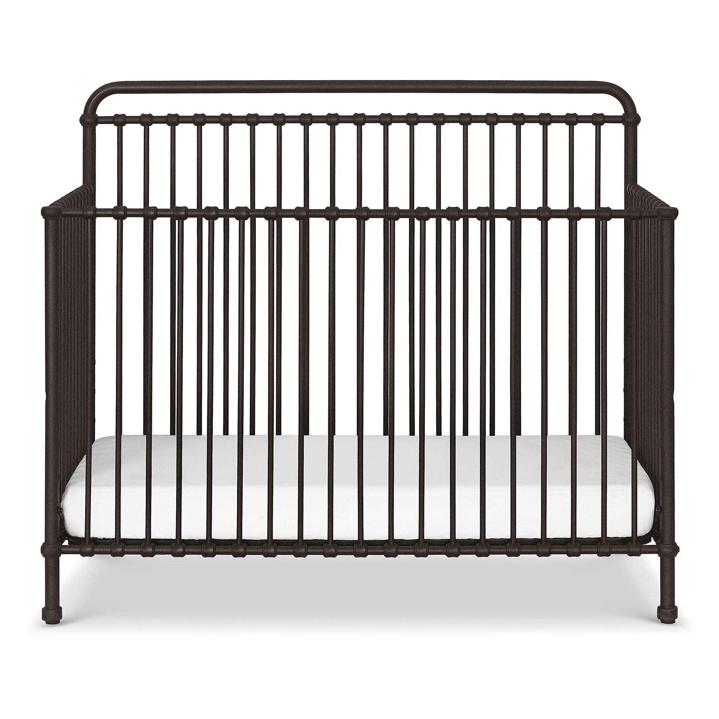 Namesake Winston 4-In-1 Convertible Metal Crib In Vintage Iron, Greenguard Gold Certified