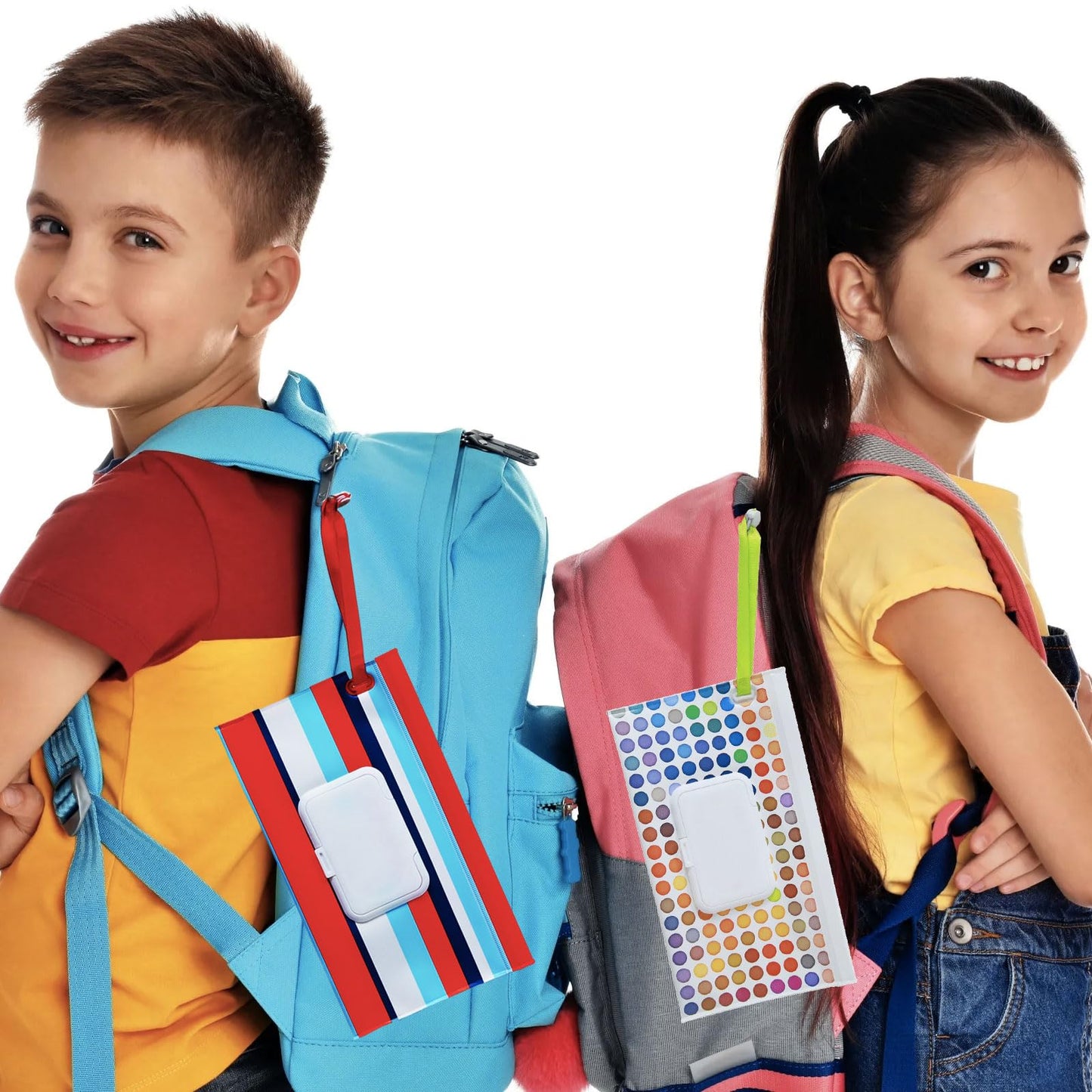 Farever Baby Wipe Dispenser, 4 Pack Portable Refillable Wipe Holder, Reusable Lightweight Wipes Container Case Holder For Travel