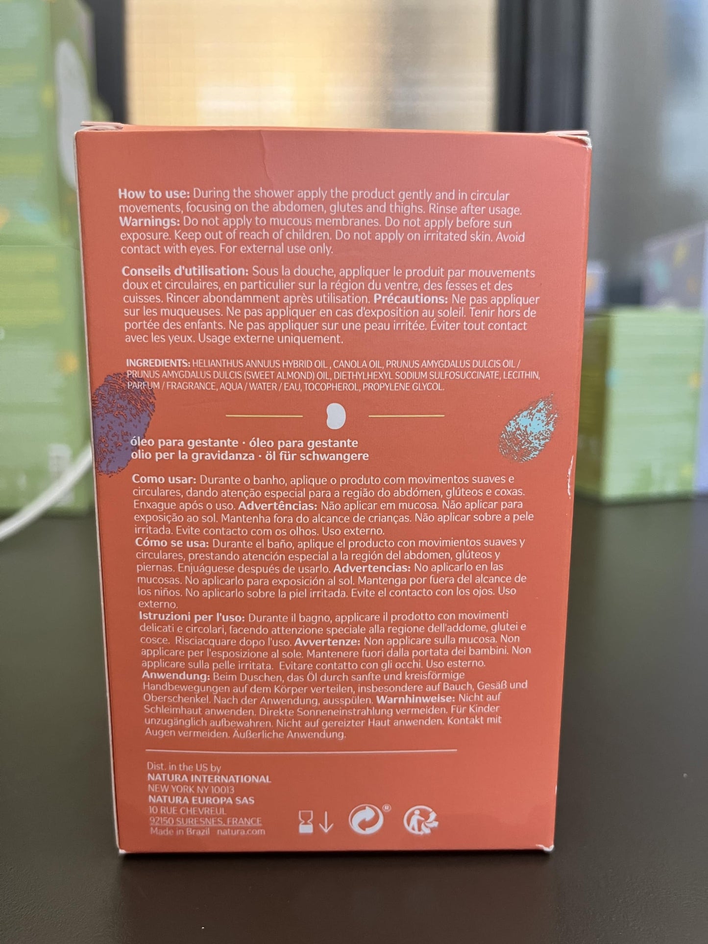 Natura Mom Stretch Marks Oil - Mame E Beb - 200 Ml