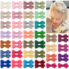 Cllot Hair Clips, 70Pcs Baby Girls Fully Lined Baby Bows Hair Pins Tiny 2' Hair Bows Alligator Clips For Infants Toddlers In Pai