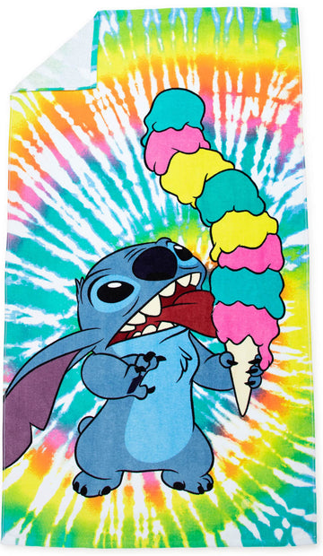 Jay Franco Disney Lilo & Stitch Summer Things Kids Large Bath/Pool/Beach Towel - Super Soft & Absorbent Fade Resistant Cotton To