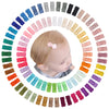 C Llot 90 Pcs Mini Grosgrain Ribbon Bows - Snap Clips For Baby Toddlers Infants' Fine Thin Hair