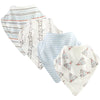 Touched By Nature Unisex Baby Organic Cotton Bandana Bibs, Teepee, One Size
