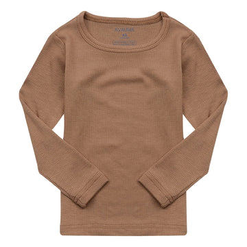 Avauma Baby Boys Girls Pajama Set Kids Toddler Snug Fit Ribbed Sleepwear Pjs For Daily Life Style (Jm/Camel(L))