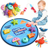 Coogam Montessori Toys for 1 2 3 Year Old, Cloth Fishing Game for Toddlers Gift, Color Sorting & Shape Learning Toys 6-12-18 Mon