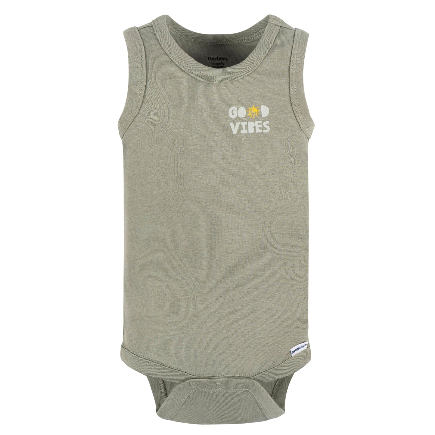 Gerber Baby Boy'S Multi-Pack Sleeveless Onesies Bodysuit, Sea Turtles