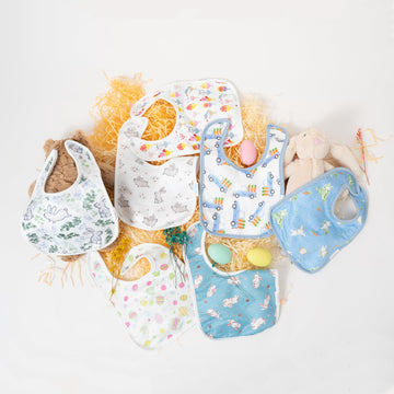 Totbasic Super Soft Baby Bibs For Spring Time, 18-Pack Light Girls Boys Drooling And Teething Bibs For 0-36 Months Infants Squar