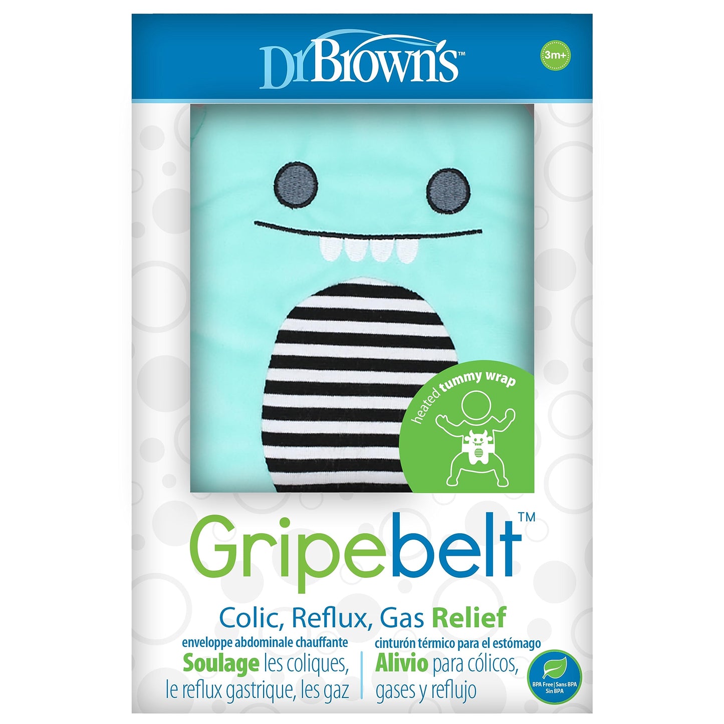 Dr. Brown'S Gripebelt For Colic Relief,Heated Tummy Wrap,Baby Swaddling Belt For Gas Relief,Natural Relief For Upset Stomach In