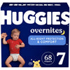 Huggies Size 7 Overnites Baby Diapers: Overnight Diapers, Size 7 (41+ Lbs), 68 Ct (2 Packs Of 34)