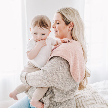 Konssy Muslin Baby Burp Cloths Sets For Unisex- 6 Pack Large 100% Cotton Burping Clothes For Newborn, Baby Girls And Boys