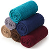 6 Pieces 15.8 x 59 inches Newborn Baby Stretch Wraps Set 6 Colors Baby Photography Props Unisex Newborn Long Ripple Wrap Newborn