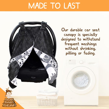 Dear Baby Gear - Infant Carseat Canopy And Winter Covers - Cozy Baby Car Seat Cover For Girls And Boys - Stroller Cover - Mounta
