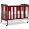 Dream On Me Carson Classic 3-In-1 Convertible Crib In Cherry Greenguard Gold & Jpma Certified Baby Crib, Comes With Locking Whee