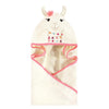 Little Treasure Unisex Baby Cotton Animal Face Hooded Towel, Llama, One Size