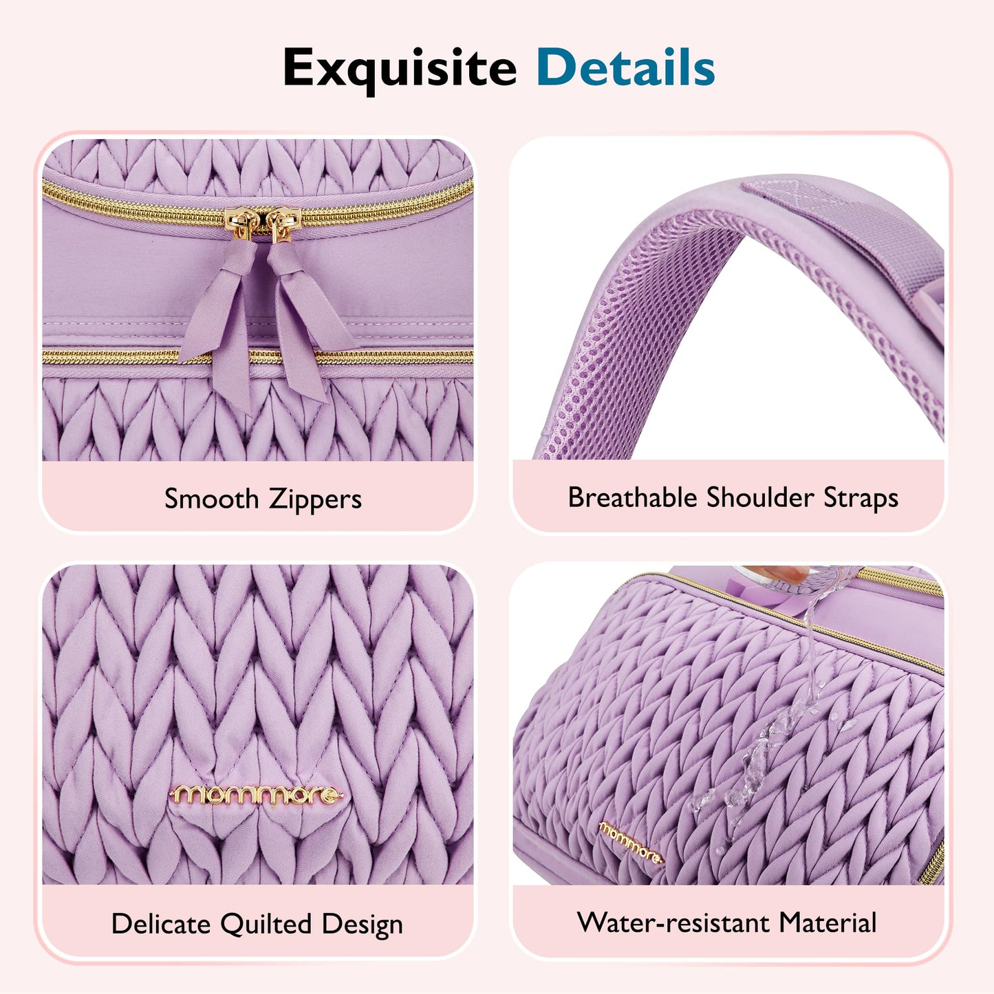 Mommore Diaper Bag Small Diaper Backpack Stylish Toddler Baby Mini Maternity Bags Travel Backpacks With Insulated Pockets, Chang