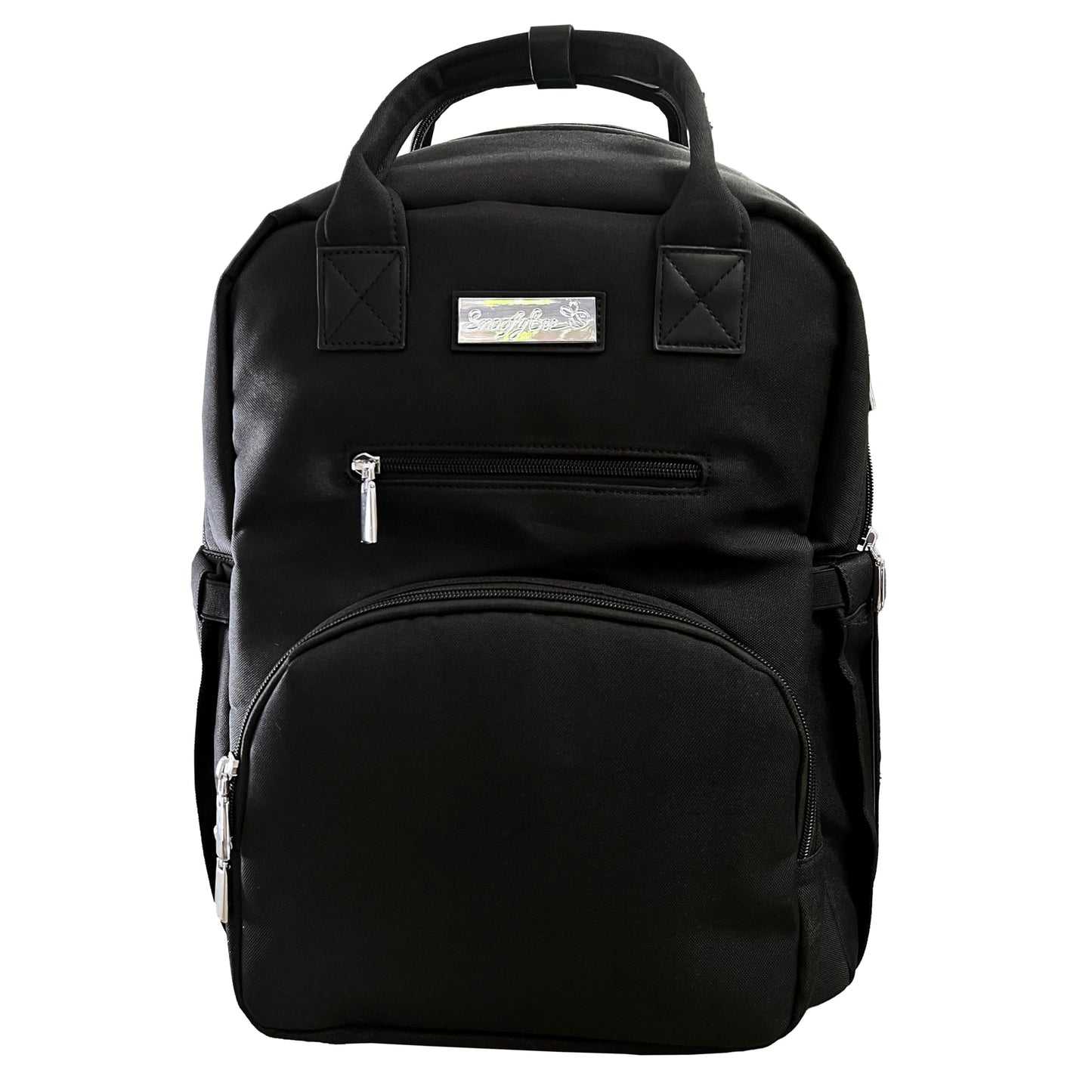 Queen Bee Diaper Backpack - Chic Diaper Bag with One-Hand Access, Standing Base & Smart Storage, Baby Registry Search, Shower Gi
