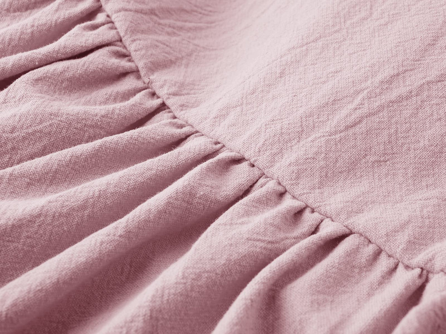 Dutebare Toddler Girls Dress Cotton Linen Ruffle Halter Sleeveless Kids Casual Summer Beach Party Dresses Pink 110