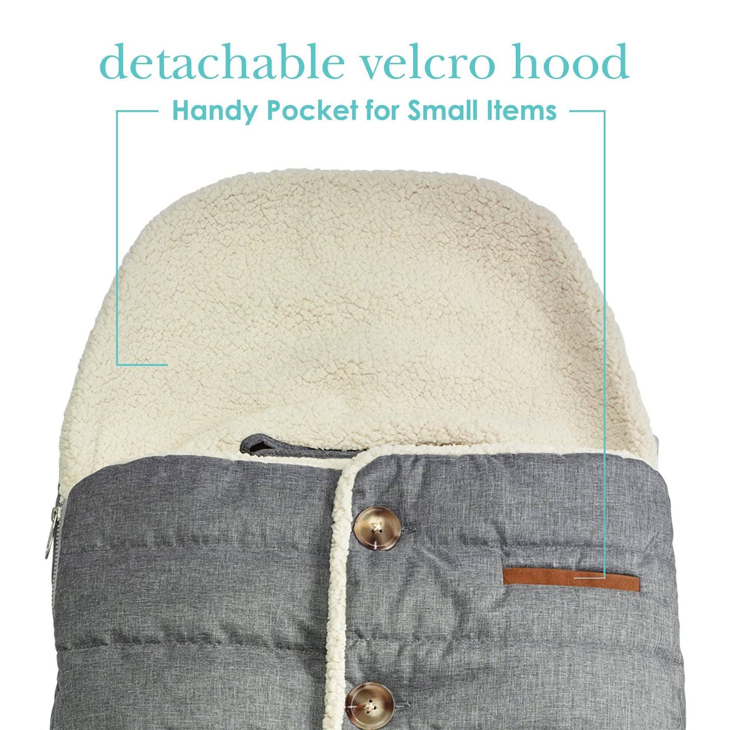 Jj Cole Bundle Me Winter Baby Car Seat Cover And Bunting Bag - Weather Resistant Baby Carrier Cover - Stroller Accessories And W