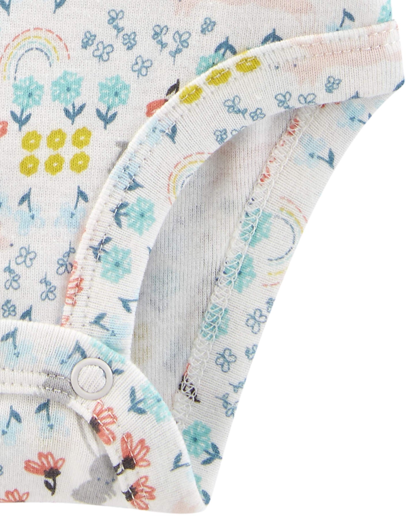 Simple Joys By Carter'S Baby Girls' 5-Pack Long-Sleeve Bodysuit, Dots/Floral/Hearts/Owl, Preemie